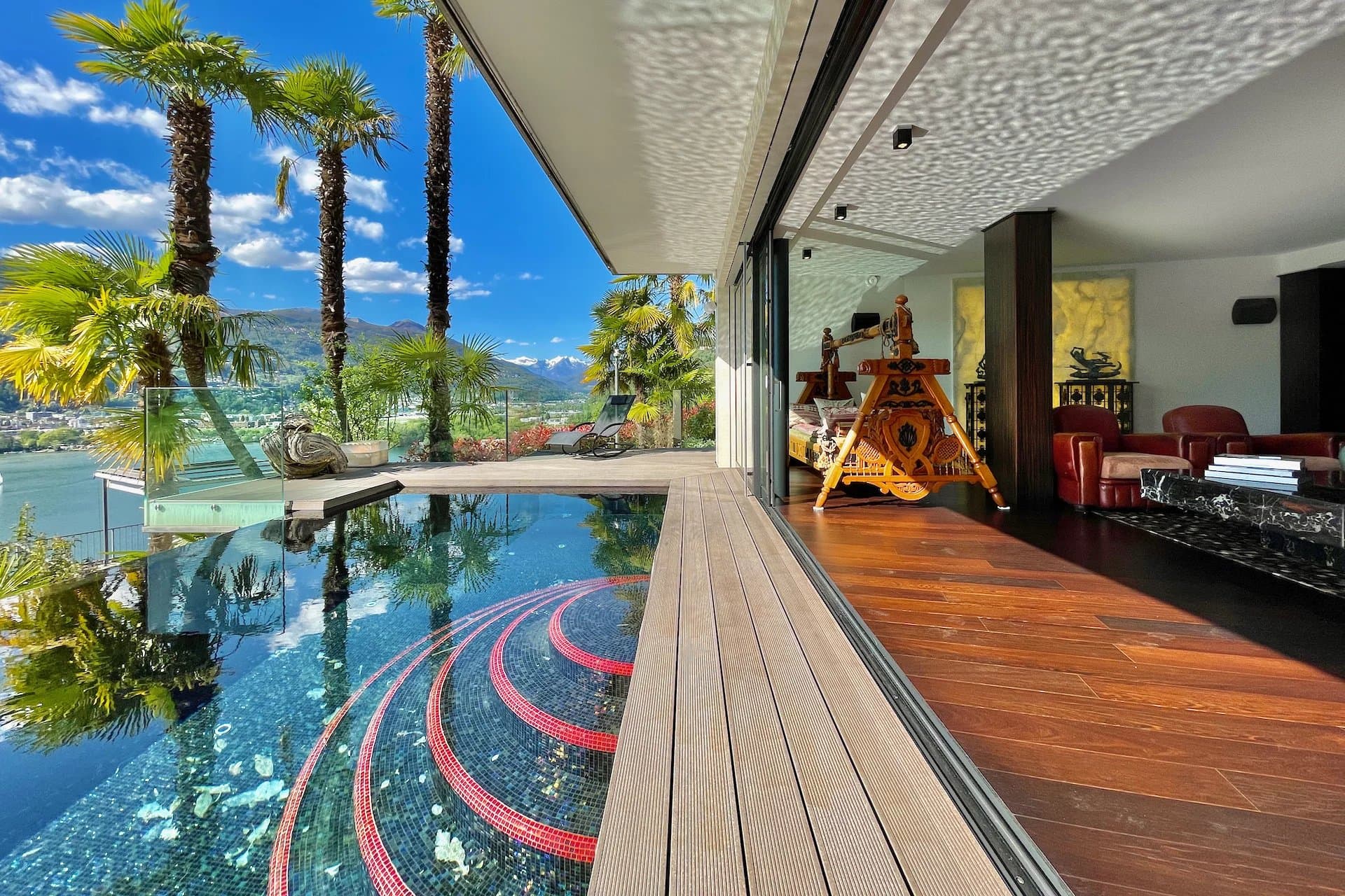 Modern luxury villa overlooking Lake Lugano for sale in Montagnola - 4