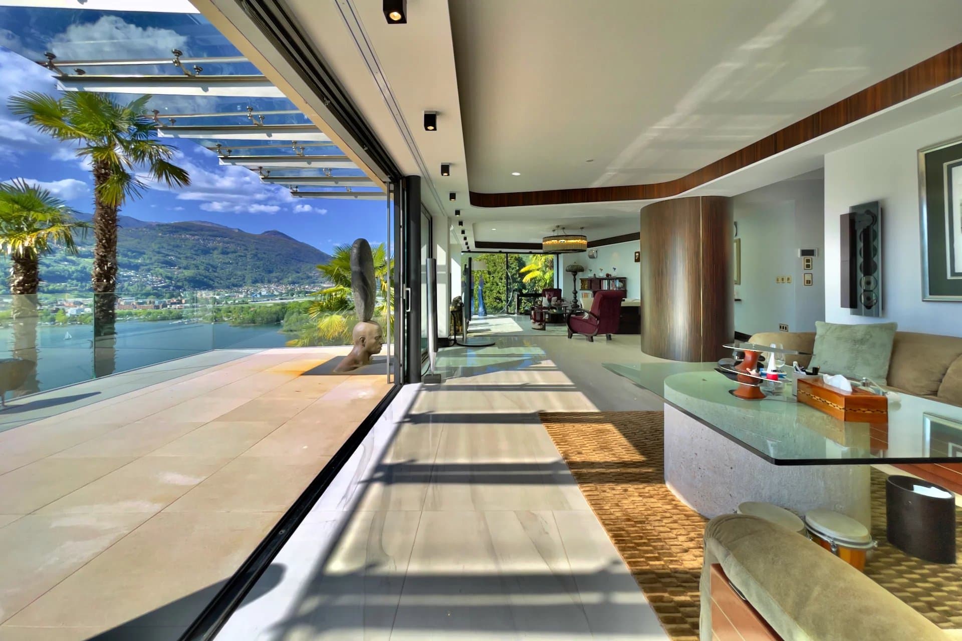 Modern luxury villa overlooking Lake Lugano for sale in Montagnola - 3