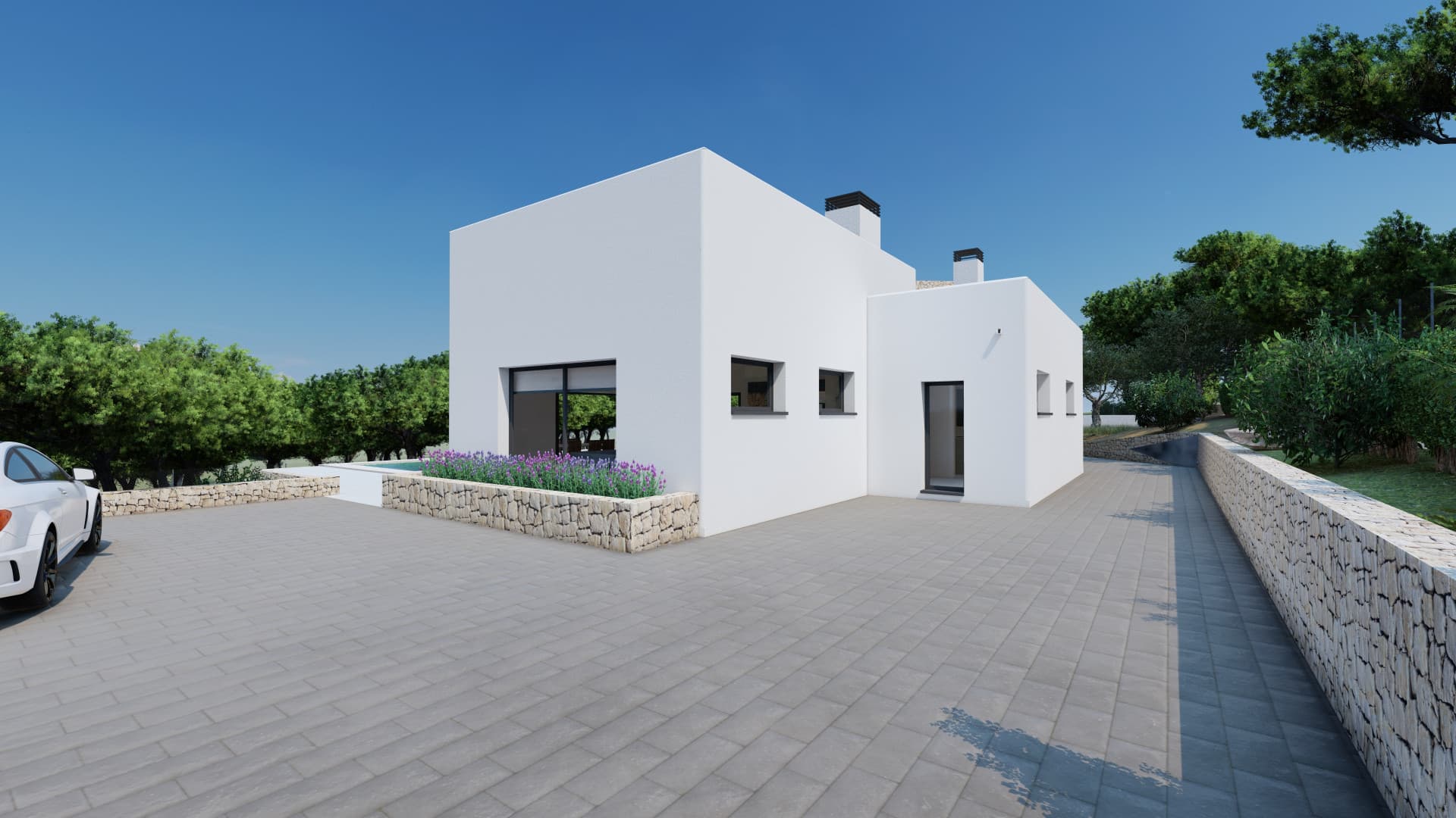 Excellente opportunité de construire une villa neuve sur une parcelle d’environ 1 570 m², avec permis de construire déjà accordé et un projet conçu pour une résidence de style classique ou ibicenco. - 5