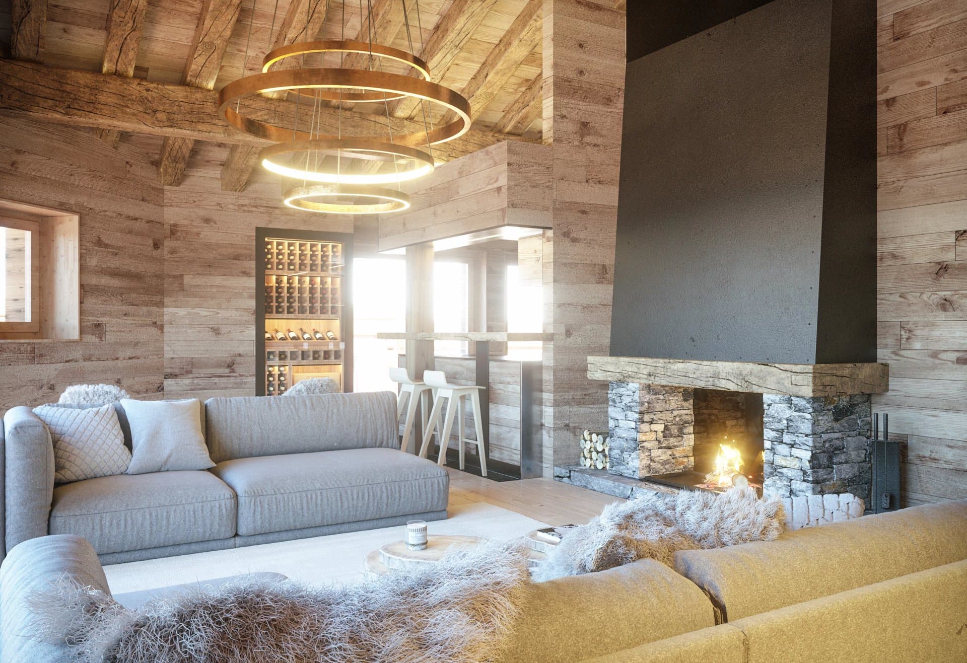 Luxurious 4.5 room ski-in ski-out - 3