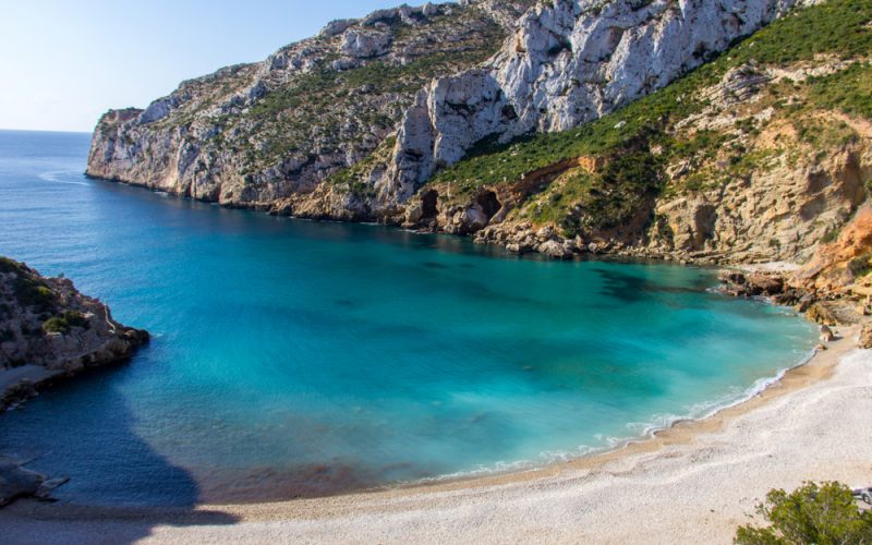 Granadella, one of the best beaches in Costa Blanca