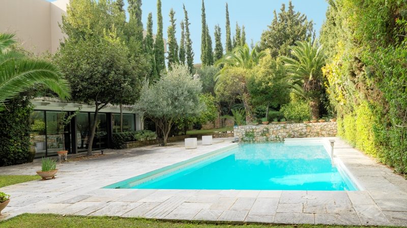 House nestled in nature in Athens