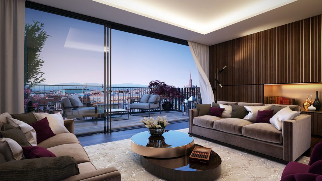 Ultra-modern penthouse with views in Vienna