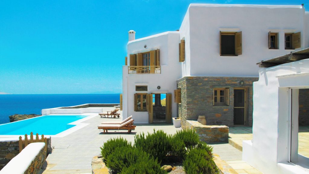 House with pool and sea views for sale in Kythnos, Greek Islands