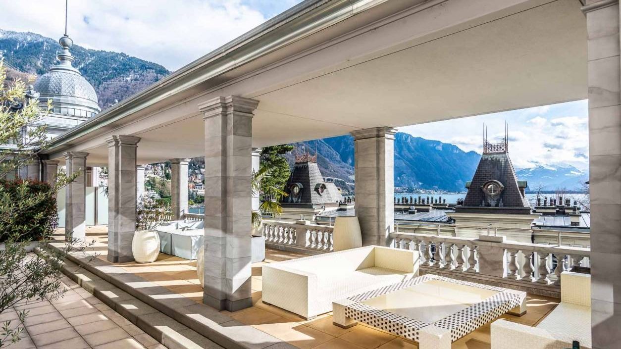 Impressive views from this apartment in Montreux