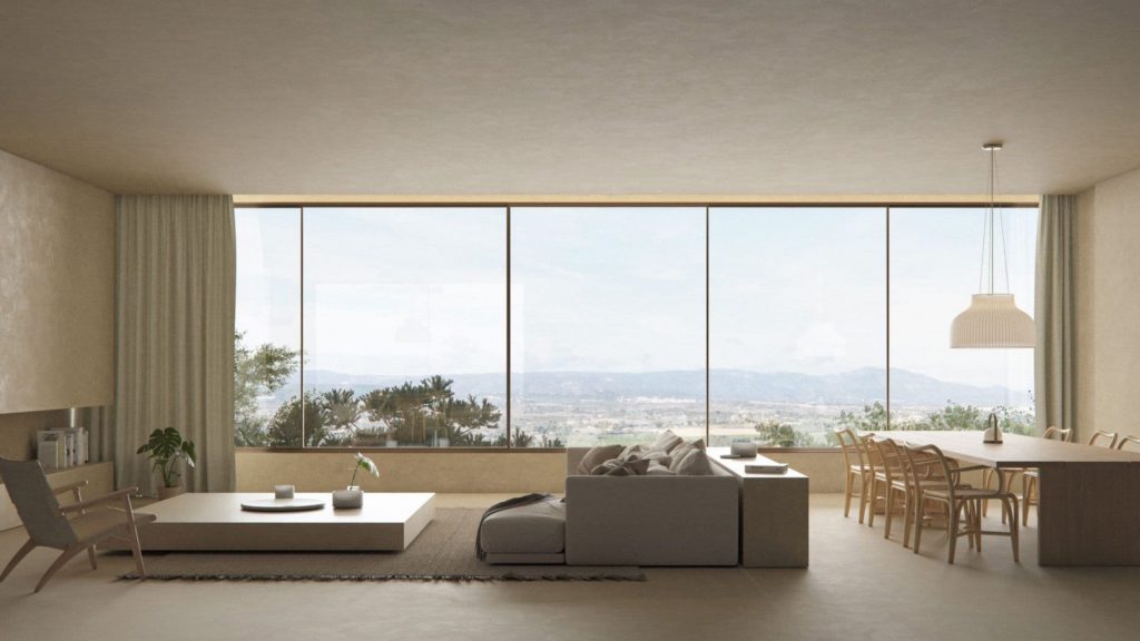 Open plan living room