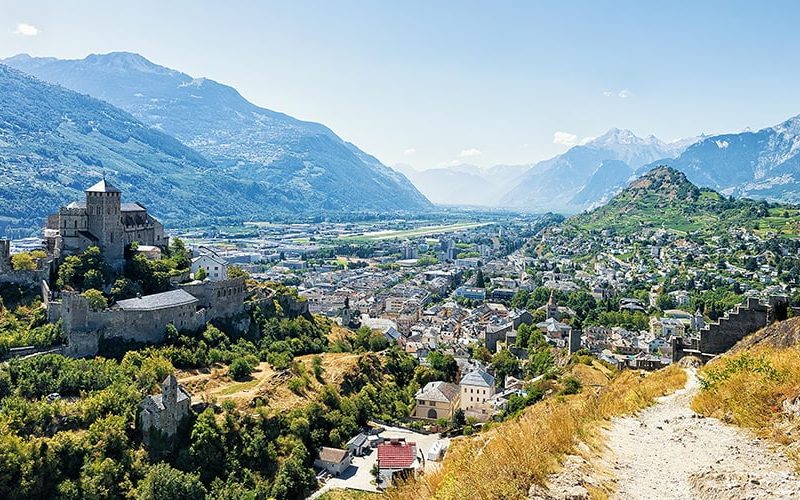 landscape canton valais