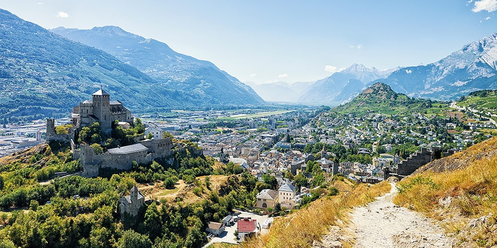 landscape canton valais