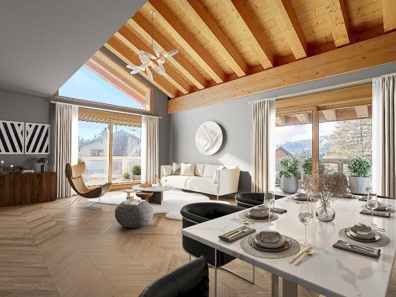 duplex in crans montana